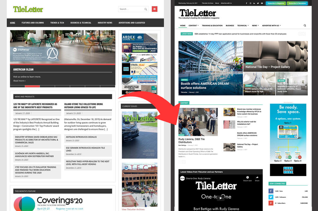 Screenshot of TileLetter.com
